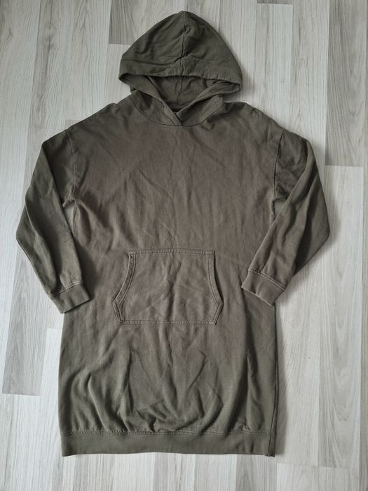 Bluza tunika z kapturem sukienka długa