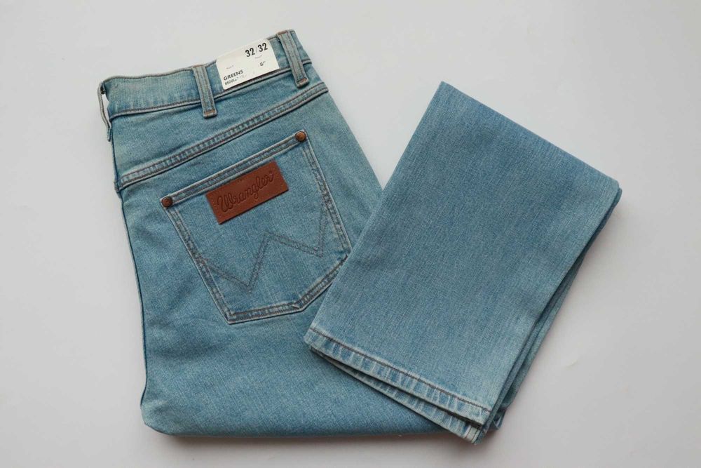 Wrangler Greensboro 803 W32 L32 męskie spodnie jeansy regular straight nowe cena w sklepie 399zł okazja