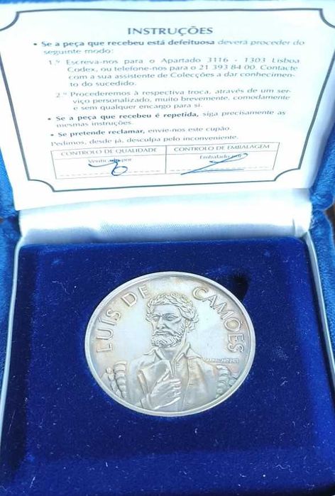 Medalha em Prata 925 "Camões"