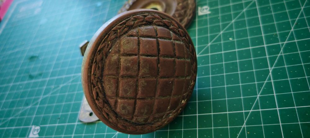 Maçaneta porta latão