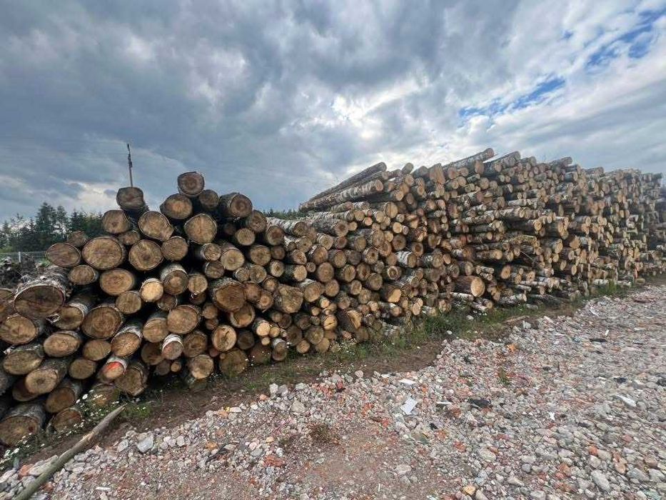 drewno opałowe w wałkach i rąbane
