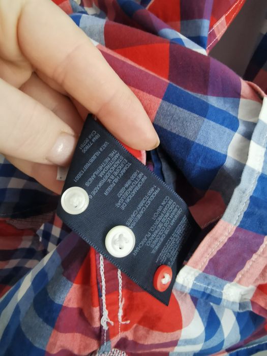 Tommy Hilfiger koszula męska logowana bawełniana S