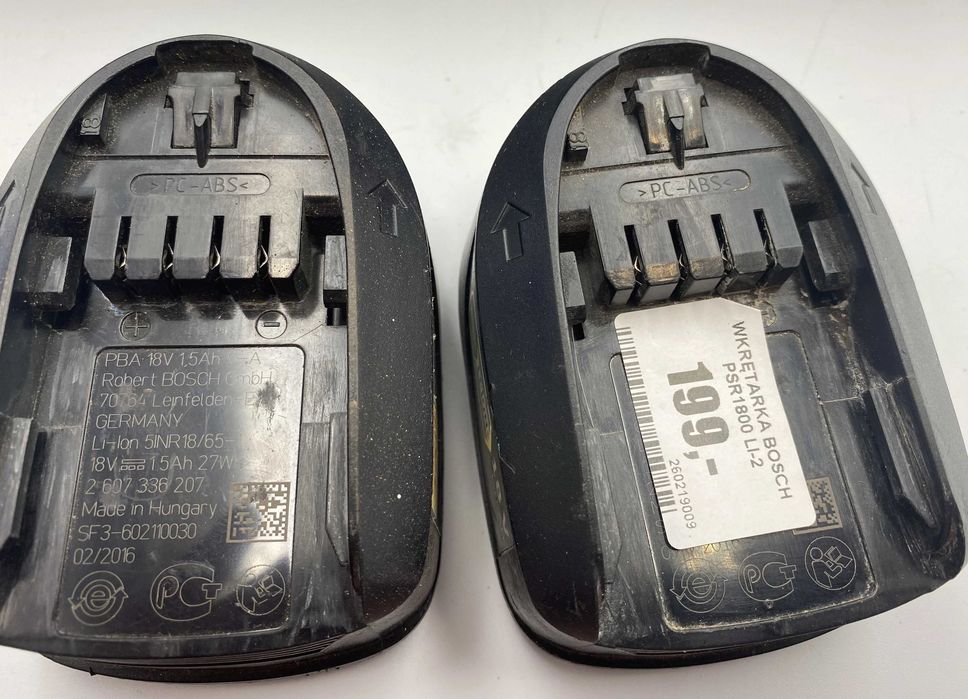 Wkrętarka Bosch PSR1800 LI-2 + aku, ładowarka, walizka