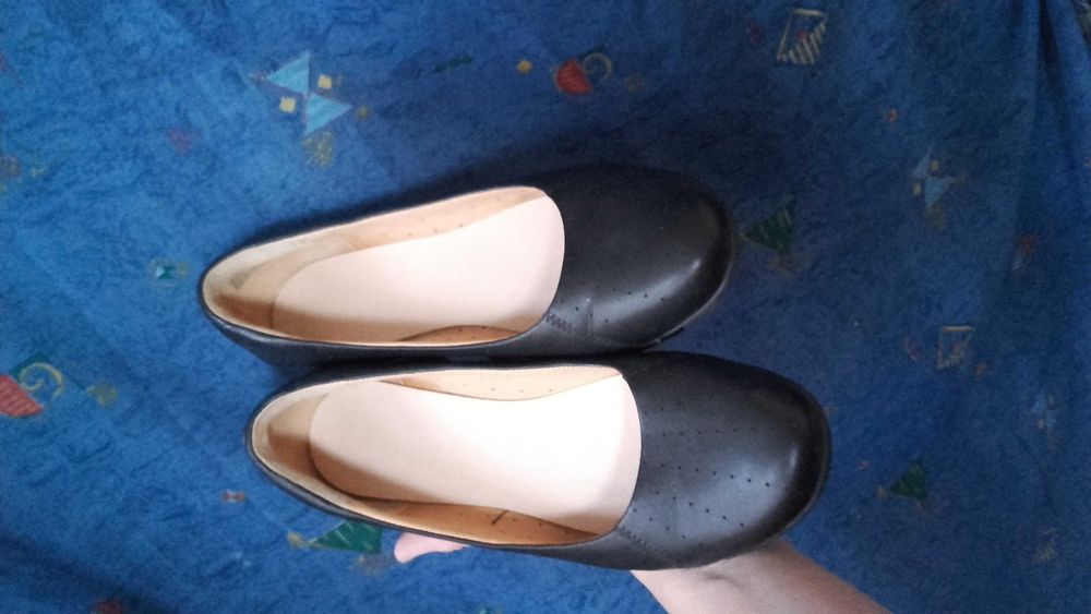 Baleriny skórzane Clarks