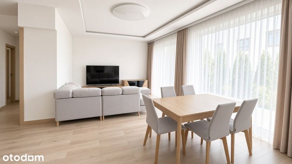 Umeblowany Apartament z dwoma Ogródkami