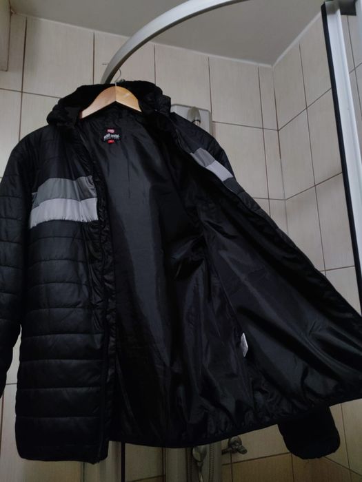 kurtka puchowa cienka XL Ecko unltd czarna szara siwa jacket bluza hoo
