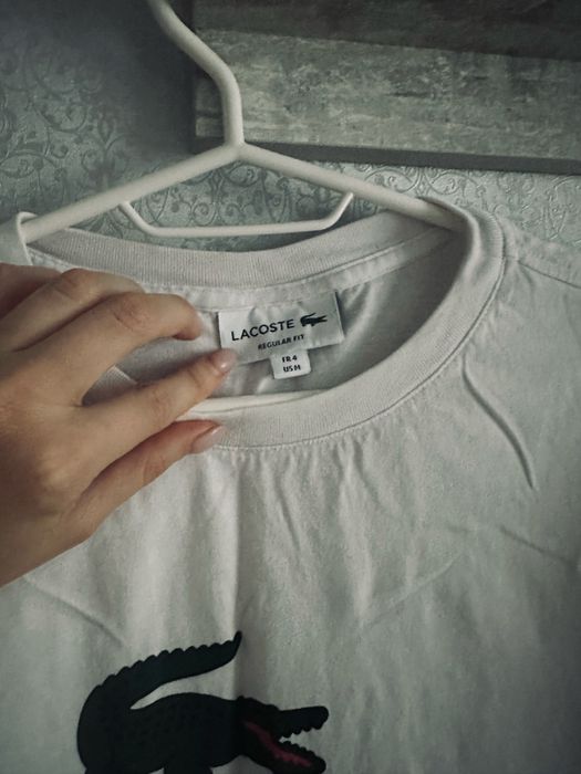 Футболка біла lacoste