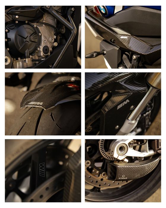 Bmw s1000xr pack m carbono escape akrapovic completo titânio