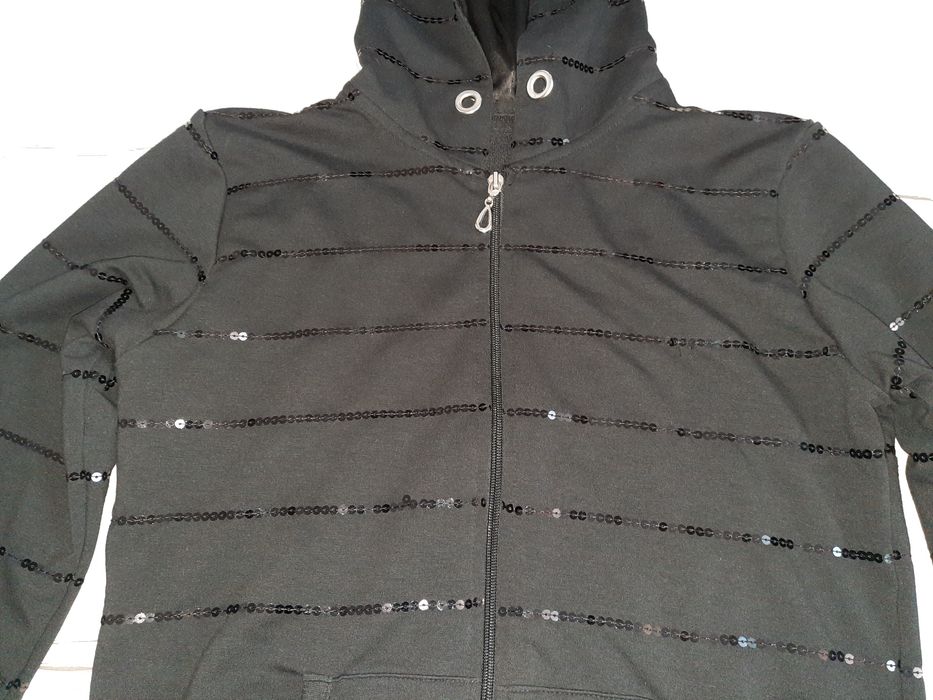 bluza z kapturem cekiny M/L 38/40