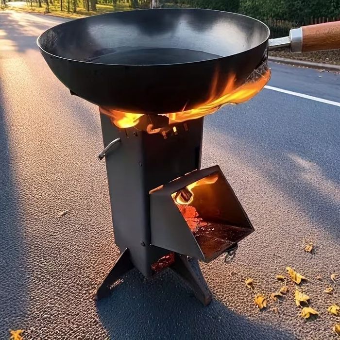 PIEC RAKIETOWY KOZA Piecyk Ogrzewanie na Drewno Przenośne Awaryjne