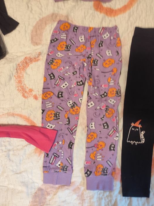 Zestaw halloween dziewczęcych ubranek 98/104