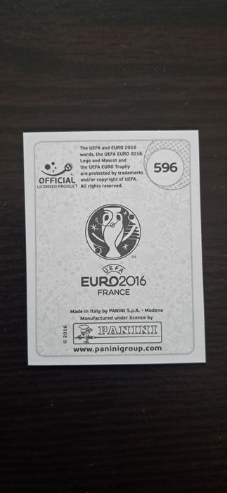 Cromo futebol de Cristiano Ronaldo(Euro 2016)da Panini