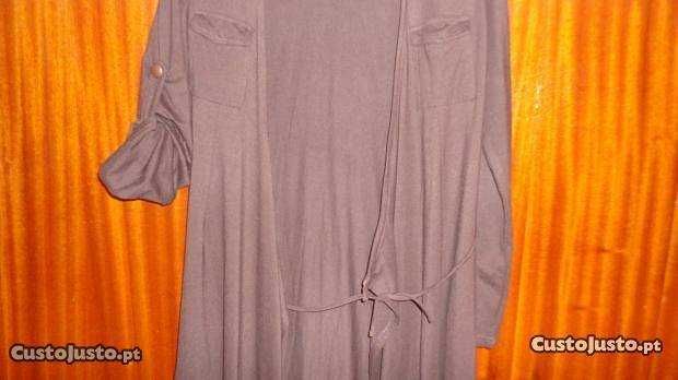 Vestido/casaco senhora castanho escuro Just Urban