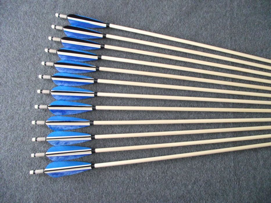40-45 świerk nr 514 Komplet 33" strzał do łuku strzała drewniana