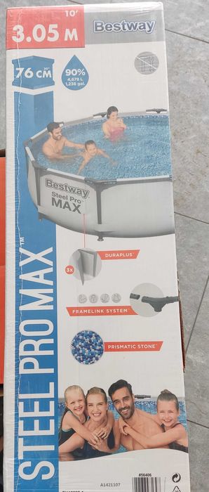 NOWY -basen ogrodowy + pompa + mata ochronna