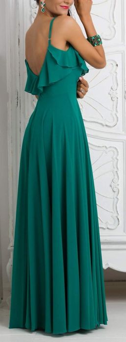 Sukienka zwiewna zielona