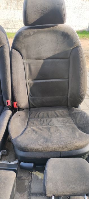 Komplet Foteli bez Grzania Zamszowe z Boczkami Audi A3 8L Lift Sedan