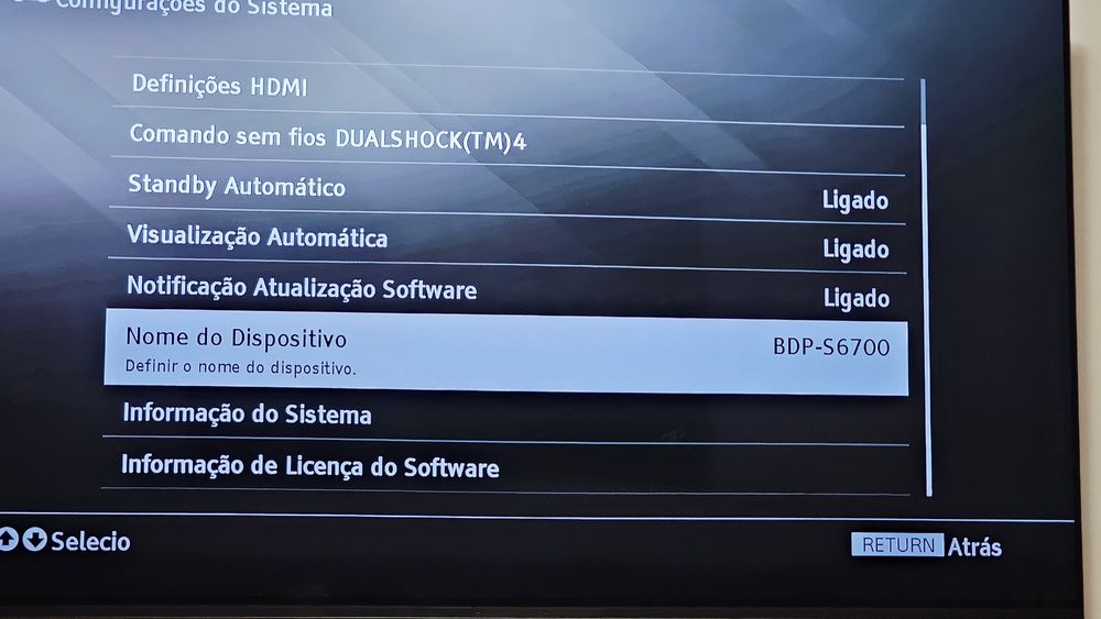 DVD Sony com upscaling 4K (BDP-S6700)
