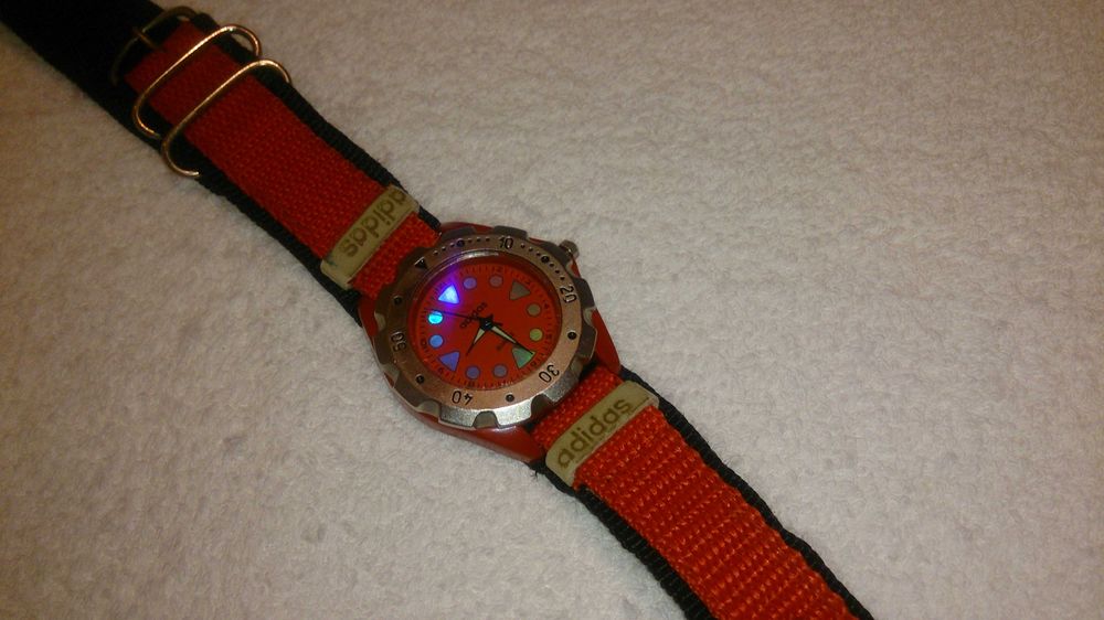 adidas (relógio diver-mergulhador) vermelho