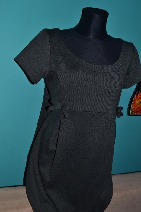 Sukienka szara wiskoza L XL XXL 40 42 46