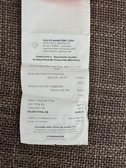 Shampo e Condicionador da Poderosa. GoldSpell. Nova/Selada e cFactura