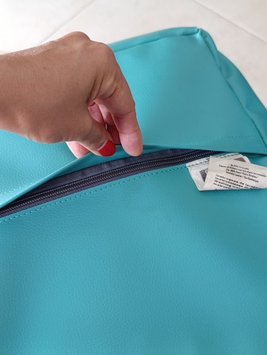 Puff Turquesa Espaço Casa