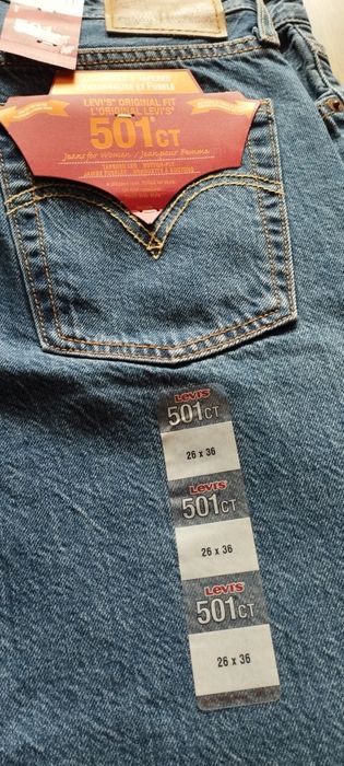 Levis 501 CT spodnie damskie nowe jeansy  W26L36
