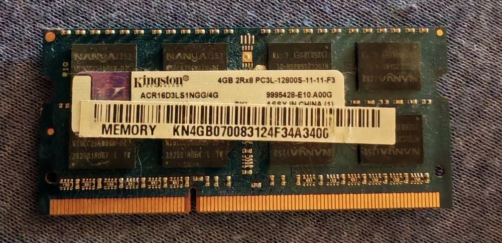 Ram DDR3 4gb 12800s