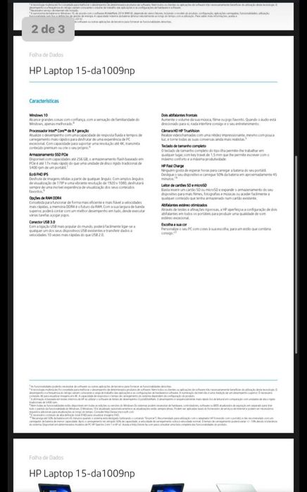 HP Laptop Model 15-da1009np