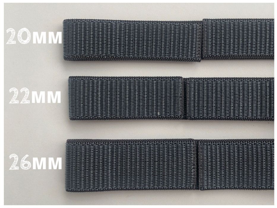 Нейлонові ремінці на липучках для Garmin 20mm 22mm 26mm