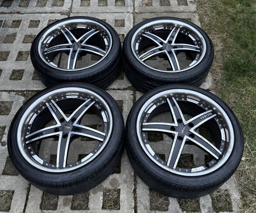 Alufelgi z rantem czarne z chromem 5x112 opony letnie Austone 245/35/19” 2024r Audi A3 A4 A6 A8 A5 VW Passat Golf Seat Leon Toledo Skoda Mercedes BMW