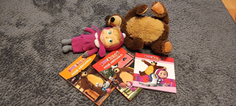 Masza grająca i Miś + książeczki