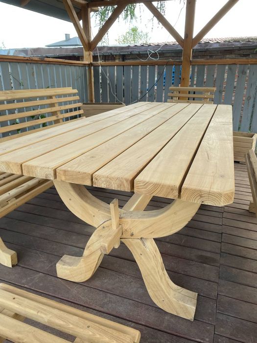 Zestaw drewniany do ogrodu