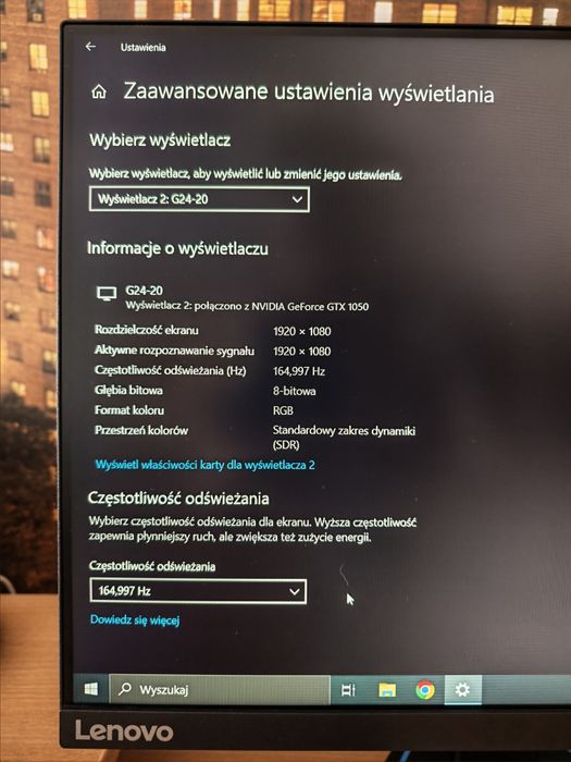 Monitor Lenovo G24 165Hz