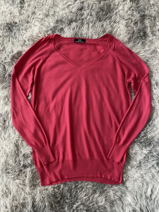 Różowy lekki sweterek L 40 marks&spencer kaszmir jedwab