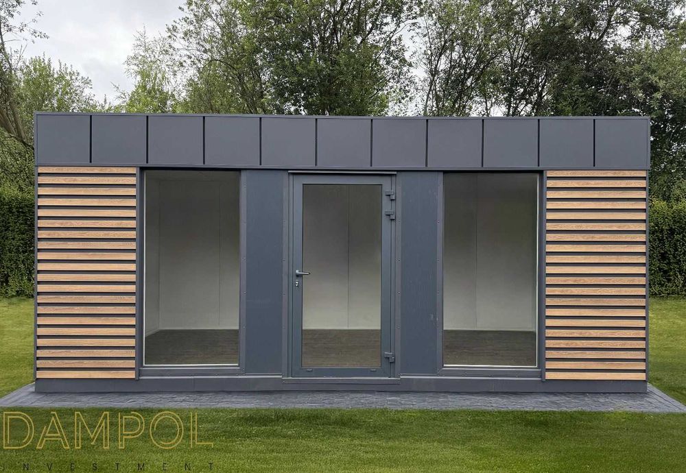 Gotowy pawilon kontener 600x300 6x3 handlowy biurowy usługowy leasing