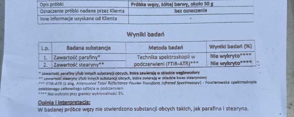 Węza wielkopolska 5kg komórka 5,4 - przebadana