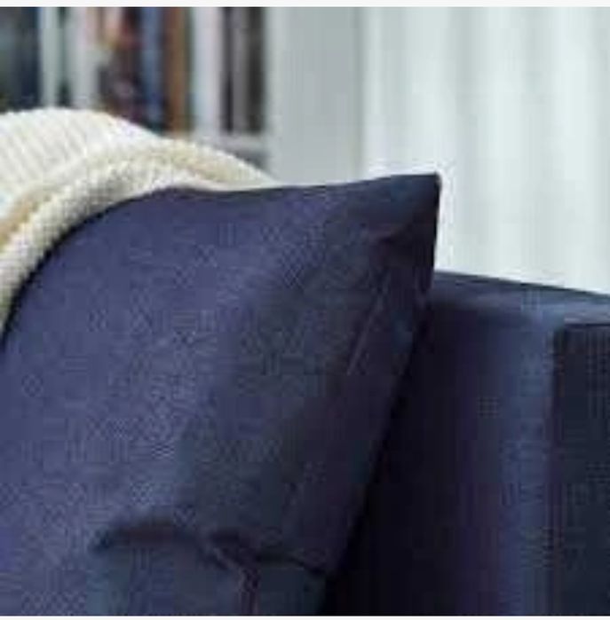 Sofa kanapa rozkładana łóżko asarum Ikea granatowa niebieska