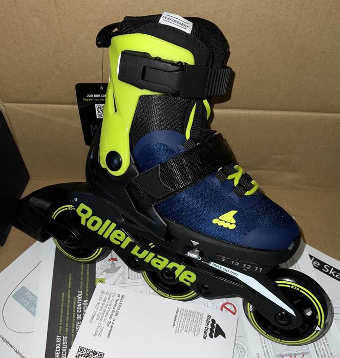 Ролики Rollerblade Microblade 3WD (blue-lime)