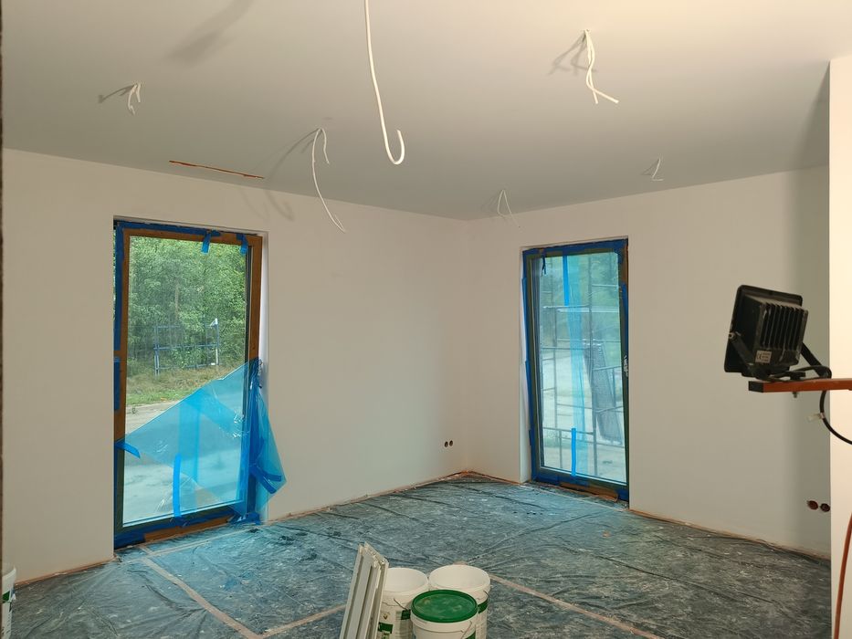 Gładź gipsowa, malowanie