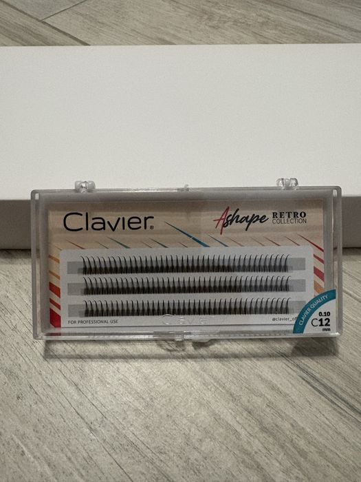 Kępki rzęs clavier ashape 12mm - skręt C