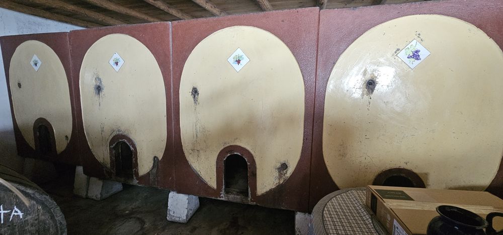 Depósitos de vinho em cimento