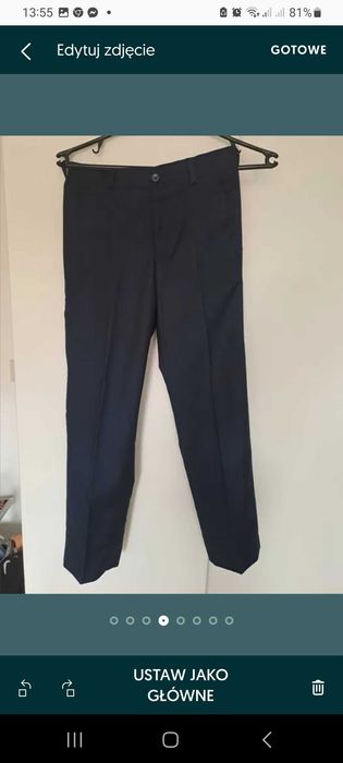 Garnitur komunijny Stan-dar 134 + buty+ zaproszenia komunijne