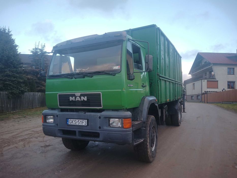 MAN 18.284 4x4 HDS do drewna
