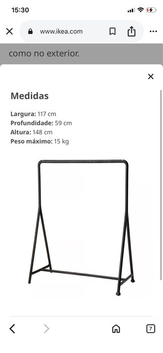 Suporte de Cabides TURBO IKEA