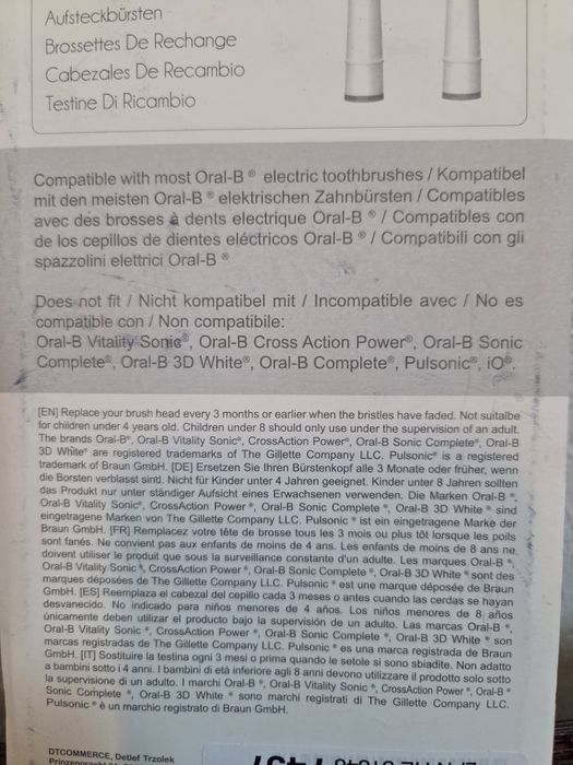 Nowe końcówki do szczoteczki elektrycznej