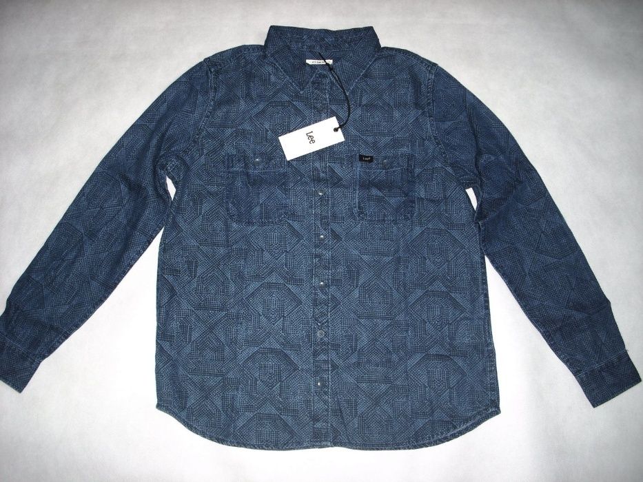 Koszula LEE Dżinsowa Jeans Wzór NOWA 38 40