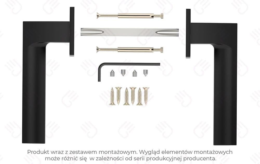 Klamka Atria DRE czarny mat