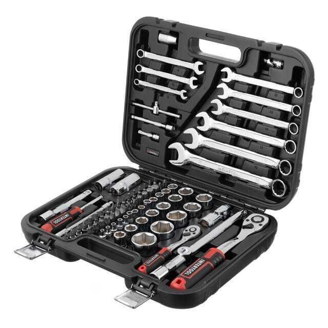 Набір інструментів ключів головок 82од, Cr-V STORM INTERTOOL ET-8082