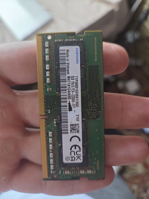 Оперативна пам'ять Samsung DDR4 SODIMM 8GB 3200MHz ноутбучна
